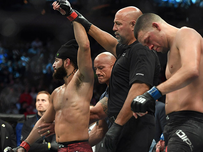Luta com Diaz sofre interrupção médica e Masdival vence no UFC 244